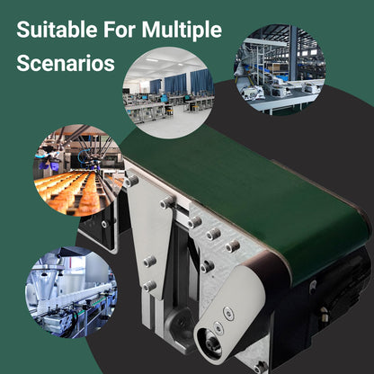 Small Ultra-Thin Frameless Conveyor 39.4″x 5.91″, Narrow Edge Conveyor Belt, PVC Belt can be Used for Stamping and Food conveying, with stepless Speed Regulation and Forward and Backward Switching