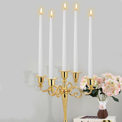 White Taper Candles Unscented Candles Sticks Long Candlestick Smokeless Candle Tapered Candles for Dinner Home Décor Weddings Holiday