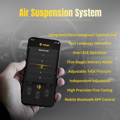 Air Management Top Grade Air Suspension System Electronic Controll System/pneumatic/airlift 5 Memory MP-DV8A12001