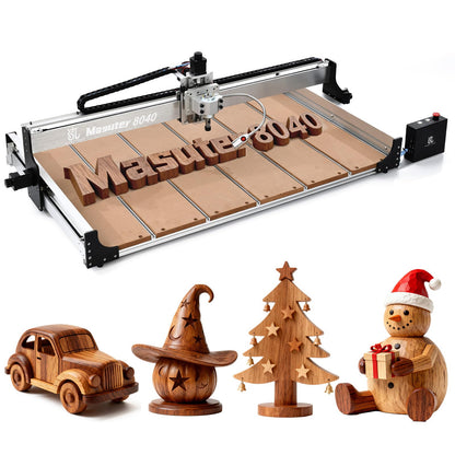 PLSROVACIX CNC Router Machine 800x400mm, 3 Axis Milling and Engraving Kit with 300W Spindle, Closed-Loop Stepper Motors, Ball Screws & Linear Guides, <±0.03mm Accuracy for Wood Acrylic Metal Aluminum.