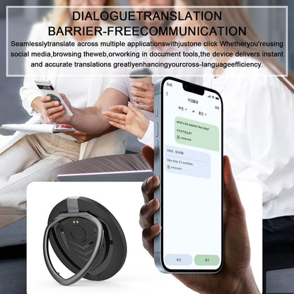 AICase 3-in-1 AI Smart Translator Recorder,Language Translator Device,Free AI Transcribe&Translate with App,146 Languages Translator,Online/Offline/Video/Photo Translation for Meeting Travel Lectures