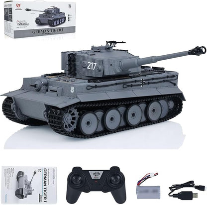 TOUCAN RC HOBBY US in Stock 1/24 RC Battle Tank Tiger I Remote Control Military Tanks Infrared Combat