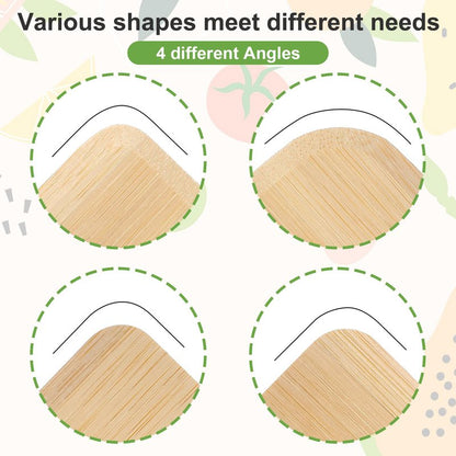 3pcs Bamboo Pot Scraper Tool Food Scraper for Cast Iron Skillet Cookware Cleaning Heat Resistant Kitchen Scrapers for Clean Pans Dishes Bowls and Plates Removes Food Effectively Without Scratching