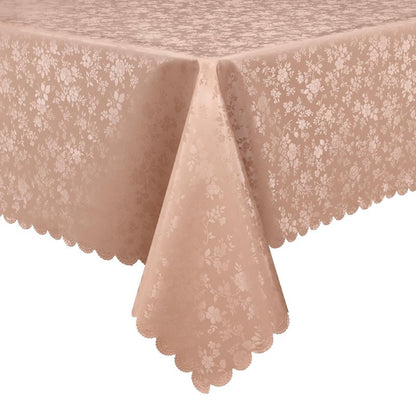 Smiry Rectangle Table Cloth, Waterproof Heavy Duty Vinyl Tablecloths, Wipeable Washable Table Cover for Kitchen and Dining Room (Tan, 52" X 70")