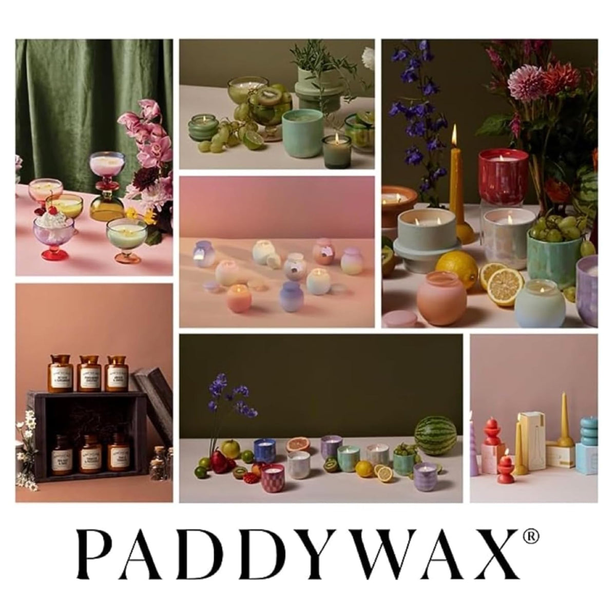 Paddywax Artisan Apothecary Scented Candle with Lid in Reusable Glass Jar, Clean-Burn Soy Candle with Approx. 54 Hour Burn Time, Sea Salt & Sage, 8 oz.