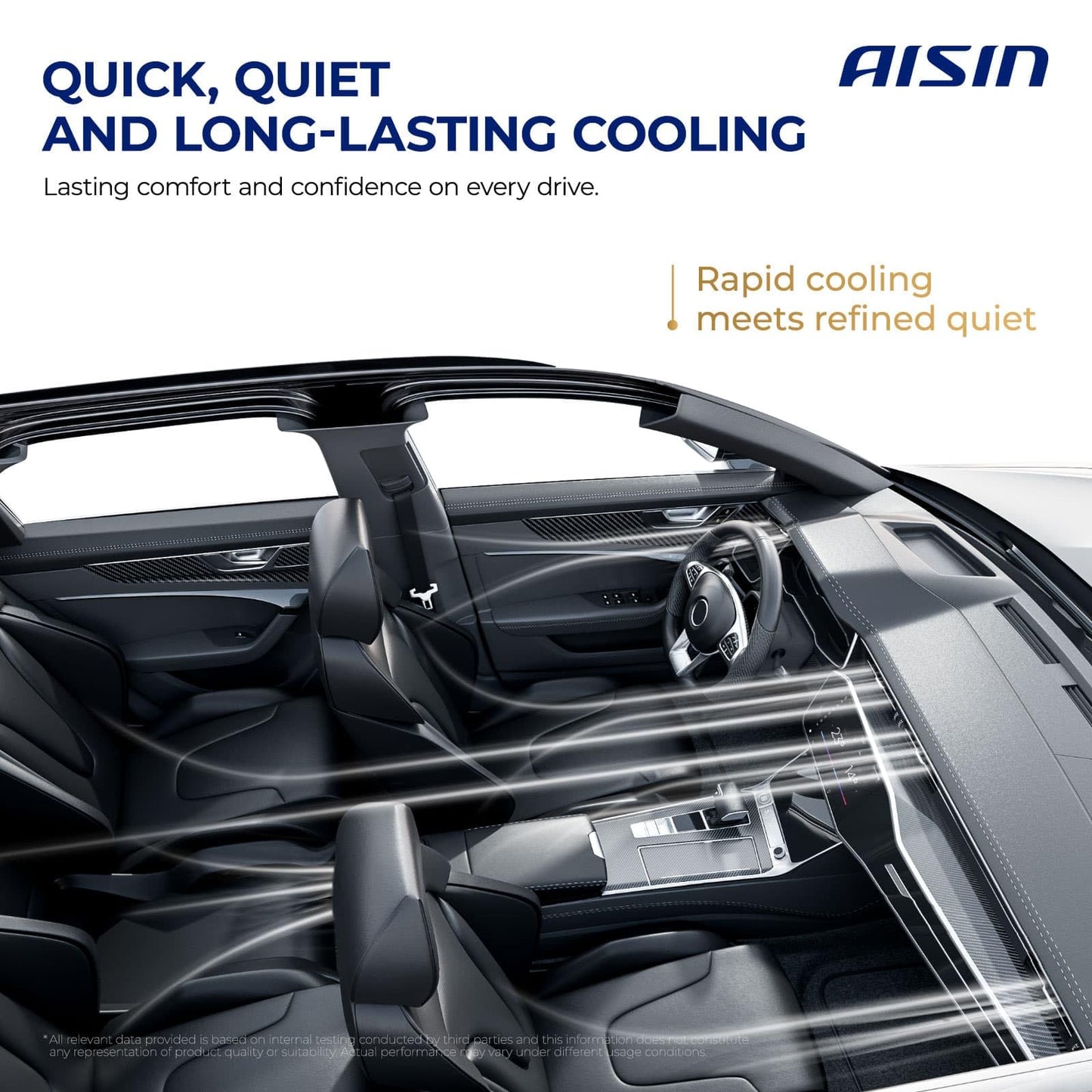 AISIN AFTERMARKET ACCFD-00112 Air Conditioner AC Compressor - Compatible with Ford F-150 2015-2017 5.0L - with 4-Pulley Groove, with Clutch