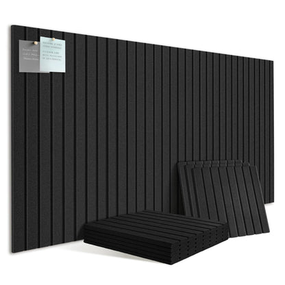 Large Felt Bulletin Board for Wall, 8 Pack 11.8'' x 11.8'' Felt Board Tiles, 48'' x 24'' Cork Board Alternative with Adhesive Tabs, Decorative Pin Board for Home Office, Dorm,Classroom