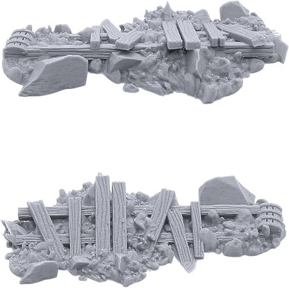 EnderToys Urban Rubble - DND Terrain - 32mm Scenery for Tabletop Miniatures