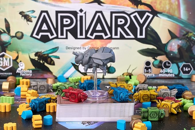 Stonemaier Games: Apiary (Base Game) by Connie Vogelmann | A Strategy Board Game About Hyper Intelligent Bees in Space | Build Your Hive Explore Outer Space Grow Your Colony | 1-5 Players 90 Mins