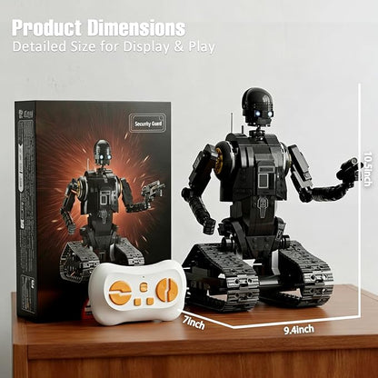 Robot Building Kit with Remote Control Programmable RC Robot Toy with LED Eyes Light Kit STEM Robotics Kit for Teens &amp Adults Compatible with Lego Set 588 PCS