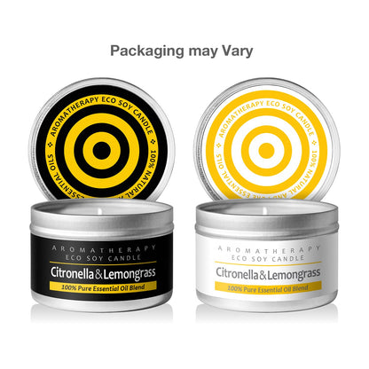I & Candle Aromatherapy Soy Wax Scented Candles (Citronella & Lemongrass)