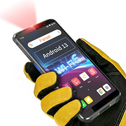 FARSET F35 Android 13 PDA Barcode Scanner (Future Android 18) with Zebra Licensed Engine, 6” Rugged, IP68 & 2m Drop, 5000mAh+18W Fast Charge,6GB+64GB,1D/2D/QR for Warehouse & Logistics