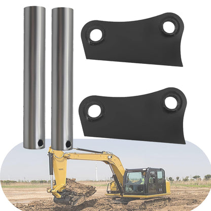 ShareZem 45mm Bucket Attachment Ear Weld On 10-1/4" C-C A Pair with Pins and Screws for Caterpillar 305 305.5 306 Mini Excavator
