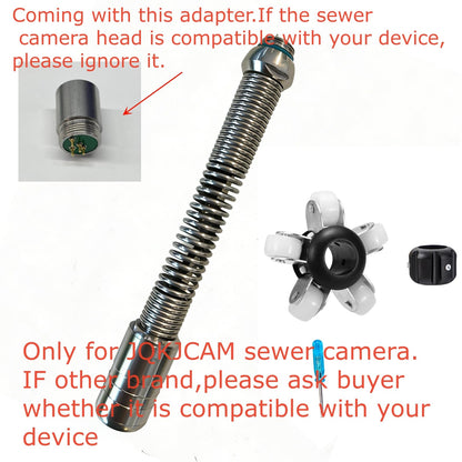 WP9600FTR 512HZ Sewer Camera Head Replacement Parts Self Leveling with Locator 12 Lights Guide Wheel Protective Cover,Accessory for 23MM JQKJCAM Pipe Drain Sewer Inspection Camera SP09F WP90F WP9612