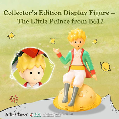 PANTASY The Little Prince Star Garden Building Set - Rotating Pavilion with Red Rose &amp Fox Miniature Planet Scene Interactive Storytelling Toy of Taming and Love Creative Adult &amp Kids Gift