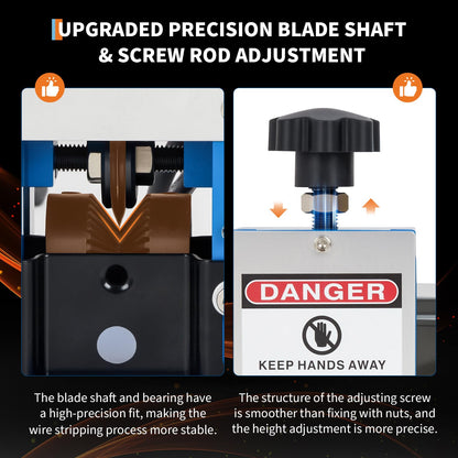 EliteEdge Electric Wire Stripper Machine, 0.06"-1" Automatic Wire Stripping Machine for Scrap Wire, 5 Channel Copper Wire Stripper Power Tool for Cable Recycling