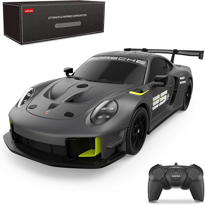 RASTAR Porsche 911 GT2 RS Model Car 1:24 Scale RC Porsche 911 GT2 RS Clubsport 25 Remote Control Car for for Kids Adults RC Sports Supercar Grey