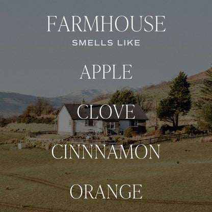 Sweet Water Decor Farmhouse Scented Soy Candles – Apple, Orange, Pumpkin, Cinnamon, Nutmeg, Ginger, Vanilla – Cozy Aroma – 50 Hour Burn – 12oz Tinted Glass Jar for Home Decor and Bedroom Decor