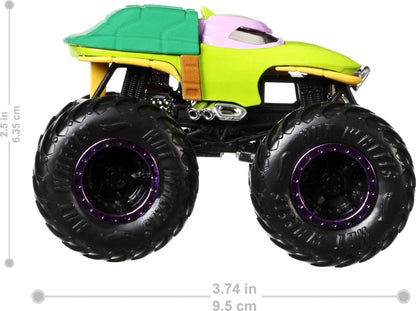 Hot Wheels Monster Trucks 2-Pack, Demolition Doubles Set of 2 Toy Vehicles in 1:64 Scale, for Kids & Collectors (Styles May Vary)