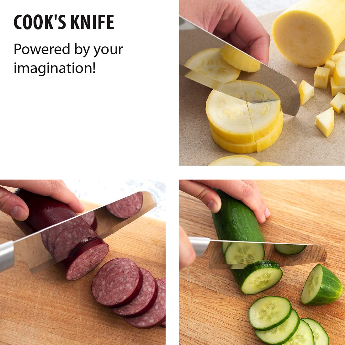 RADA Cutlery Cook’s Knife, Silver Handle