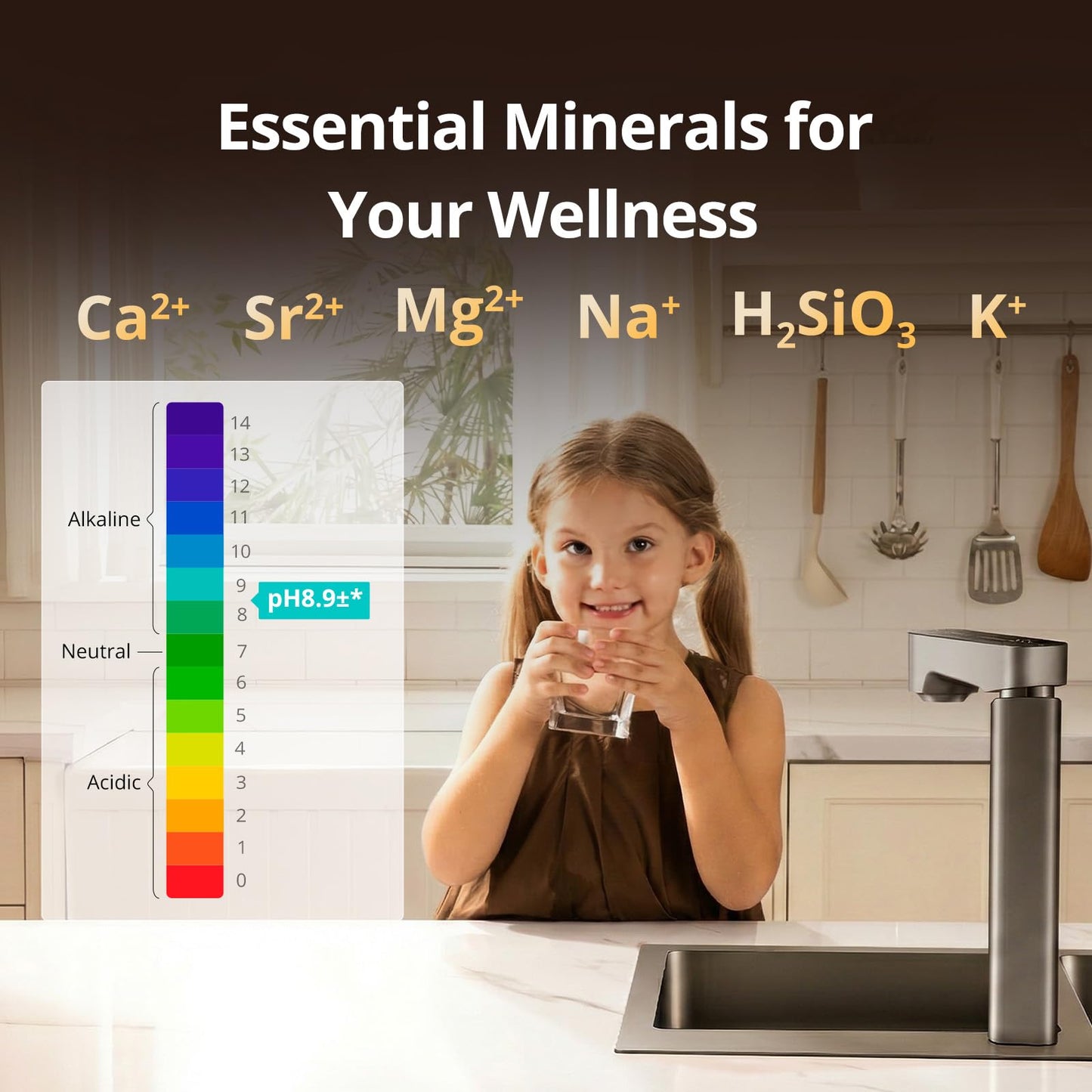 VIOMI Master M1 1000 GPD Reverse Osmosis Alkaline Mineralization pH+ Water Filter, Lead & PFAS Reduction, Under Sink Tankless RO System, NSF/ANSI 42 & 58 & 372, Smart Faucet & App Monitor, BPA Free