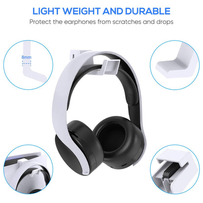 Klipdasse Headphone Stand for PS5/PS5 Pro/PS5 Slim, Gaming Headset Hanger Holder Headphone Hook Stand for PS5/PS5 Pro/PS5 Slim