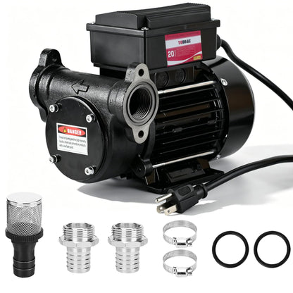 YOHOME Diesel Transfer Pump 110V 20GPM Oil Transfer Pump - Diesel, Kerosene, Biodiesel, Light Fuel Oil
