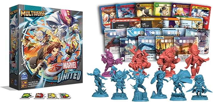 CMON Marvel United: Multiverse Core Box - Standalone Expansion with Highly Detailed Miniatures Cooperative Superhero Board Game for Kids &amp Adults Ages 14+ 1-5 Players 45 Min Playtime Made by