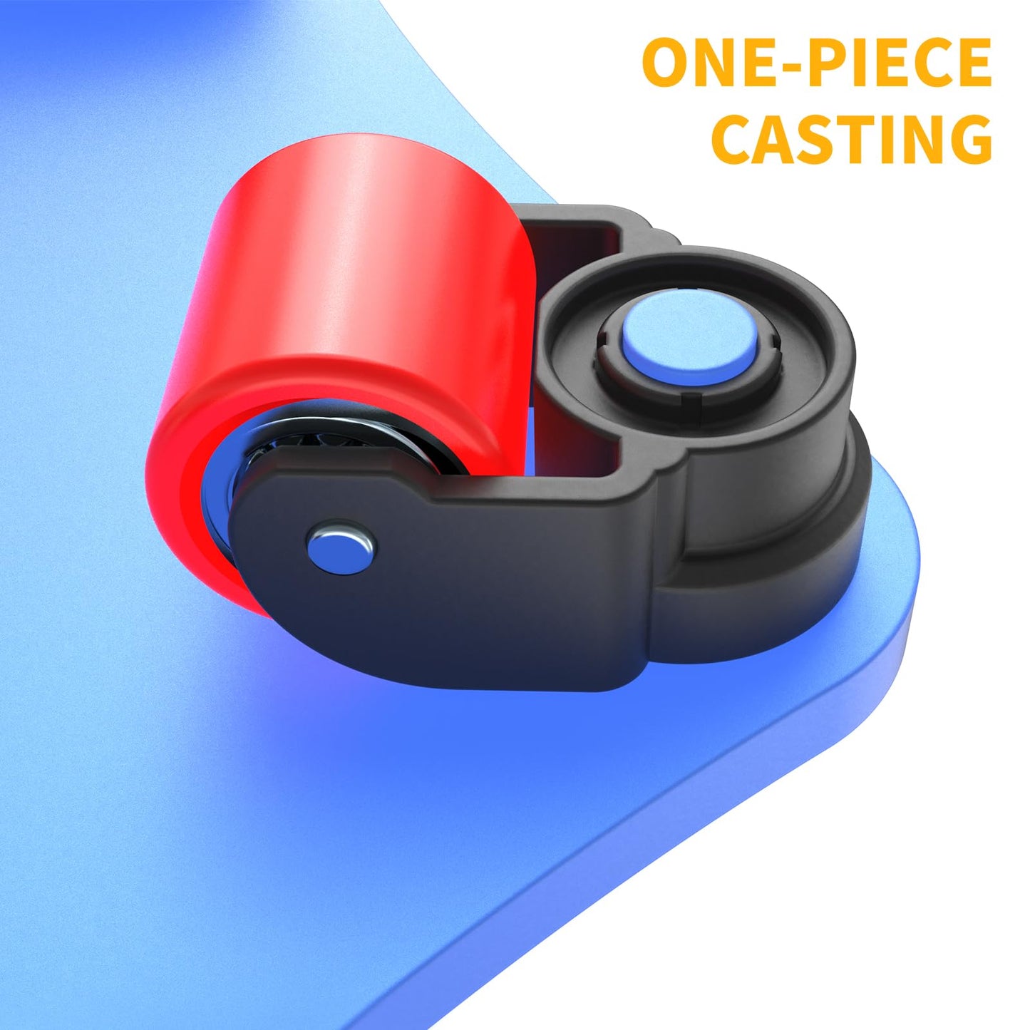 Amarite Heavy Duty Machine & Machinery Skates 8800 lbs - Integrated Casting Frame with 5X 360° Swivel Rollers for Industrial Moving