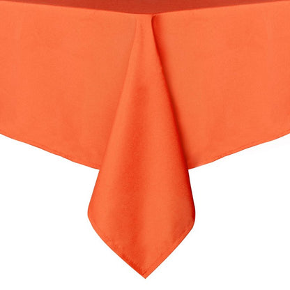 sancua Rectangle Tablecloth - 54 x 108 Inch - Stain and Wrinkle Resistant Washable Polyester Table Cloth, Decorative Fabric Table Cover for Dining Tables, Buffet Parties and Camping, Orange