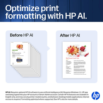 HP Smart Tank 5101 Wireless All-in-One Refillable Printer, Scanner, Copier with 2 years of Ink included, Wireless printer-for-home use. (1F3Y0A)