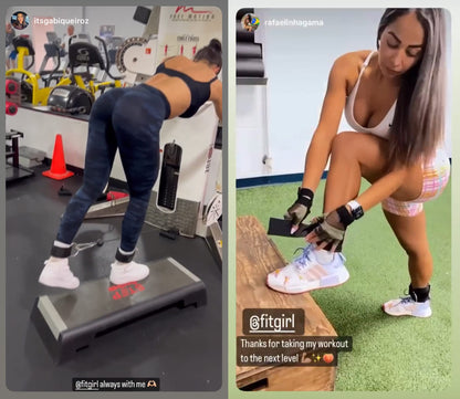 FITGIRL - Ankle Strap (Single) for Cable Machines and Resistance Bands, Work Out Cuff Attachment for Home & Gym, Glute Workouts - Kickbacks, Leg Extensions, Hip Abductors, Women Only (Mint, Single)