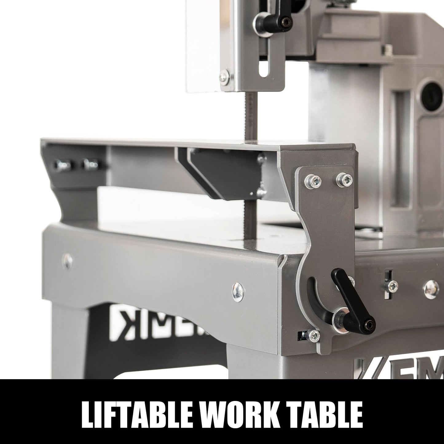 KFMK 10A Variable Speed Metal Band Saw with Large Workbench, 5" Cutting Capacity, Adjustable Speed 137-472 FPM, BandSaw Perfect for Metalworking, Knife Cutting