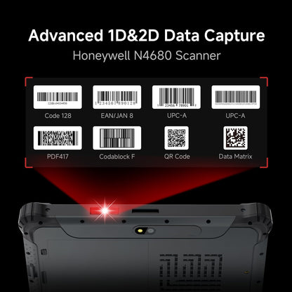 ONERugged Rugged Tablet with Barcode Scanner M80J, 8 inch Windows 11 Pro Enterprise Tablet w/Honeywell N4680 Scan Engine, 1D/2D QR Inventory Scanner, 8GB+128GB Industrial Work PC for WMS, Retail