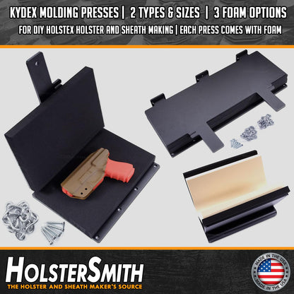 HolsterSmith Kydex Metal Taco Press - Bench Model - USA Made - (Press w/Maxx Center Foam) - (6 x 12 Inches) - Kydex Holster and Sheath Press