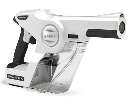 Protexus Handheld Electrostatic Sprayer, Disinfectants and Sanitizers, Cordless Electric Spray Gun, Fogger Machine, 34oz Removable Tank, 4Hr Battery Runtime, 60-Micron Nozzle, Covers 2,800Sq Ft