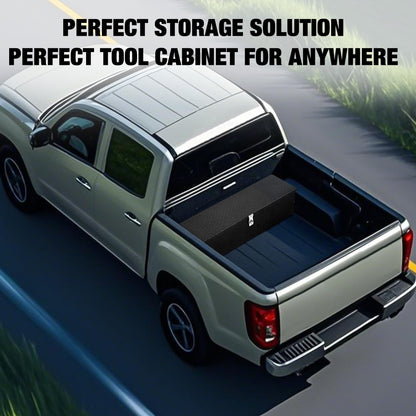 OUTLANE Heavy Duty Aluminum Underbody Truck Tool Box – 30x13x9.6 Inch Diamond Plate Lockable Storage Chest, Waterproof & Rust-Proof, Side Handles, for Pickup Truck Bed, RV, Trailer, Workshop, Garage