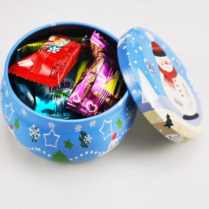 FWJUNHUYC Scented candle tin can drum metal packaging tinplate gift candy scented candle set tin box