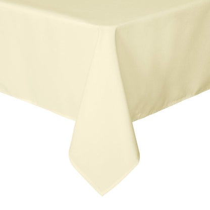 sancua Square Tablecloth - 70 x 70 Inch - Water Resistant Spill Proof Washable Polyester Table Cloth, Decorative Fabric Table Cover for Dining Tables, Buffet Parties and Camping, Beige