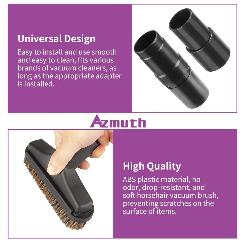 6 Pack For Shark Vacuum Attachments Replacement Shark Vacuum Brush Attachment with Vacuum Hose Adapter, 1 1/4 Vacuum Attachments for Multiple Household Vacuum Cleaners