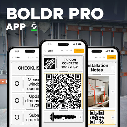 REEKON P1L Tagger Construction Label Printer – Portable Bluetooth Thermal Jobsite Printer with QR Codes, One Click Custom Labels, Battery Powered