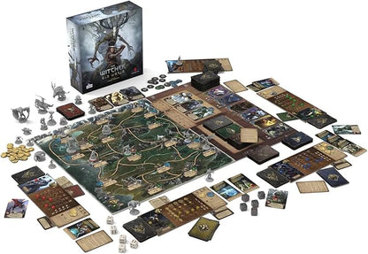 The Witcher Old World Deluxe Edition Board Game - Fantasy &amp Adventure Strategy Game for Adults Ages 14+ 1-5 Players 90-150 Min Playtime Made by Go On Board