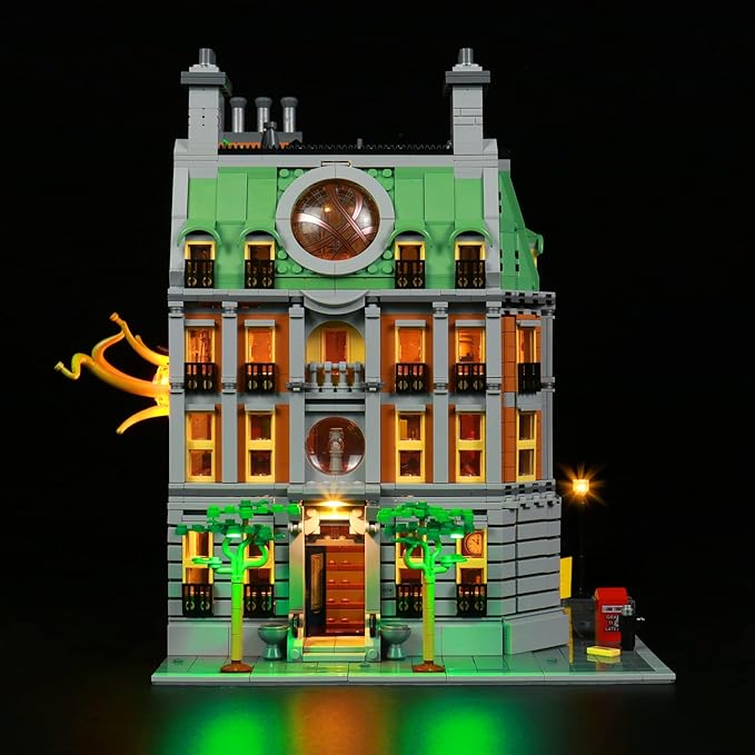 BrickBling Light Kit Compatible with Lego 76218 Sanctum Sanctorum Well Hidden Lighting Compatible with Lego 76218 No Model