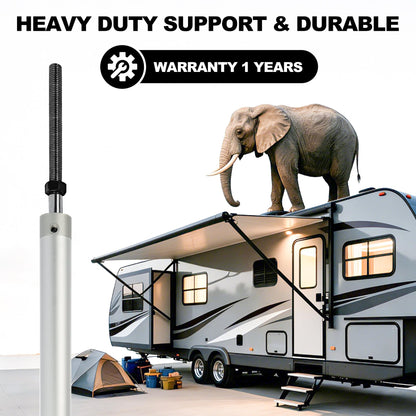 #342328 Hydraulic Replacement Cylinder for RV Slide-Out Systems, 53" Length 38" Stroke 1-1/2" Bore, 3/4"-10 Thread, Fits 5th Wheel Travel Trailer Motorhome