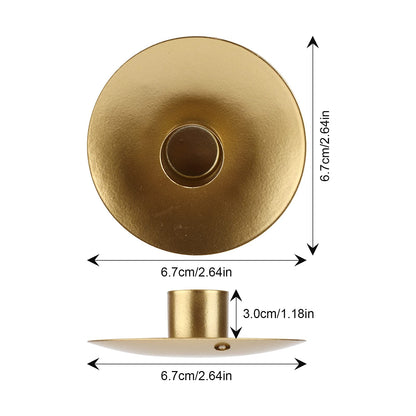 Candlestick Holders Retro Iron Candle Holder Stand Candlelight Stand Single-Head Candlelight Holder for Dining Room Table Decoration[Small] Candelabras