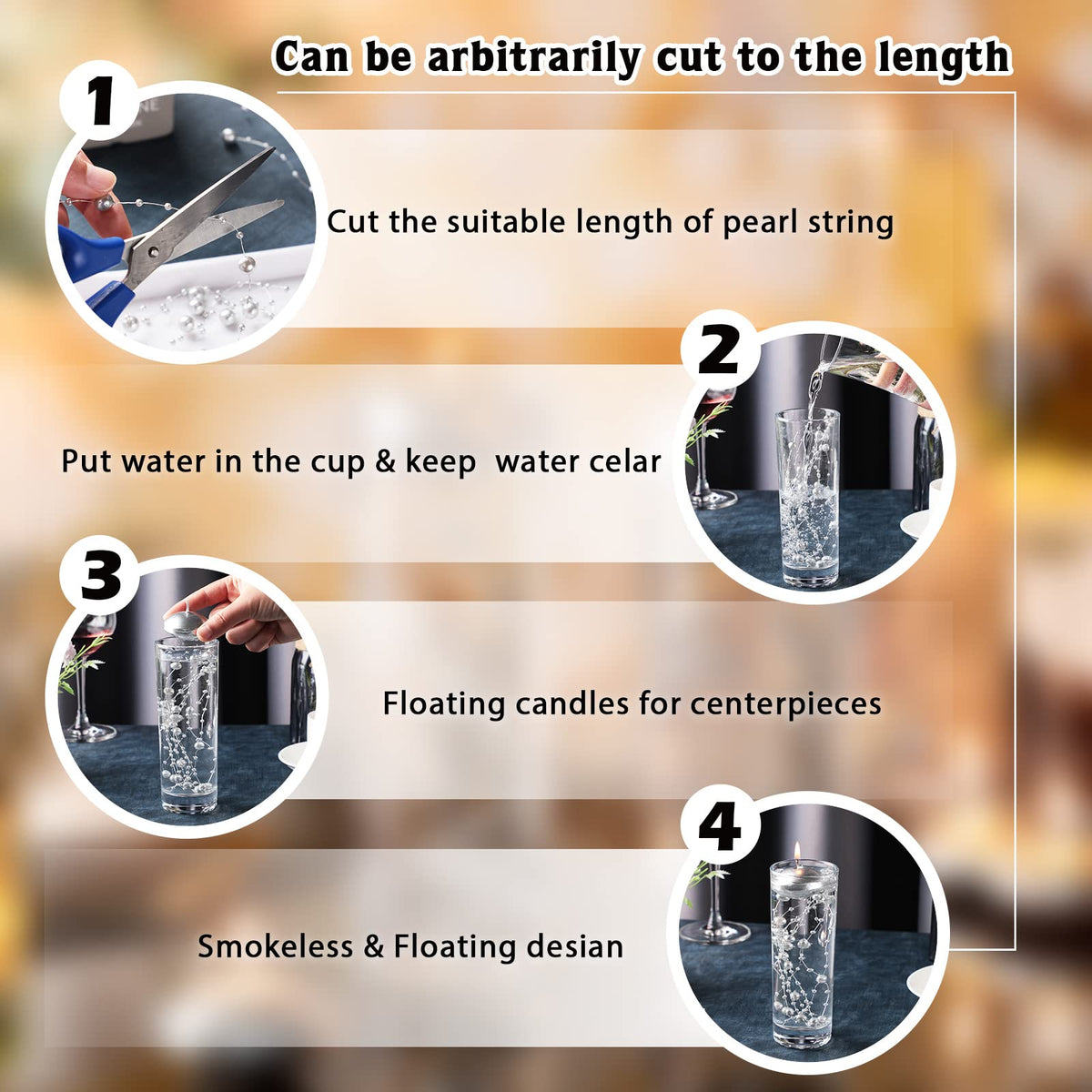 Nuanchu 20 Pcs Mini Floating Candles Small Floating Unscented Candles Round Tea Lights Disc Smooth Wax for Pool Bathtub Dinner Wedding Home Favors(0.7 x 1.4 in,Silver)