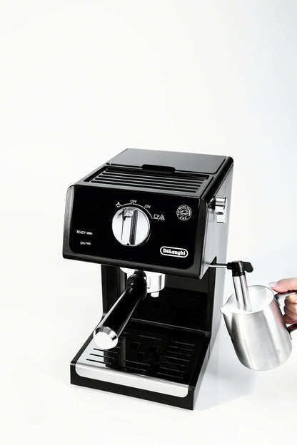 De'Longhi ECP3120 15 Bar Espresso Machine with Advanced Cappuccino System, 9.6 x 7.2 x 11.9 inches, Black/Stainless Steel