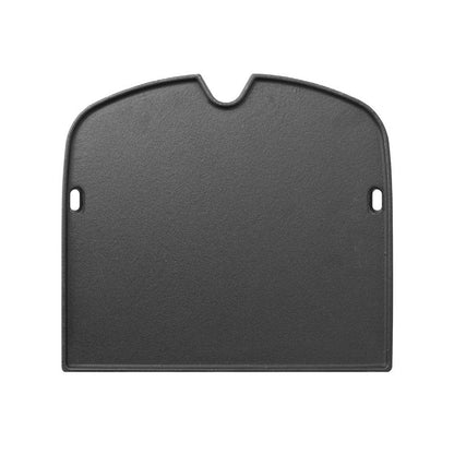 BBQ-PLUS Cast Iron Cooking Griddle for Weber Traveler Portable Gas Grill, Rectangular, Black, 12.5 x 13.4 inch