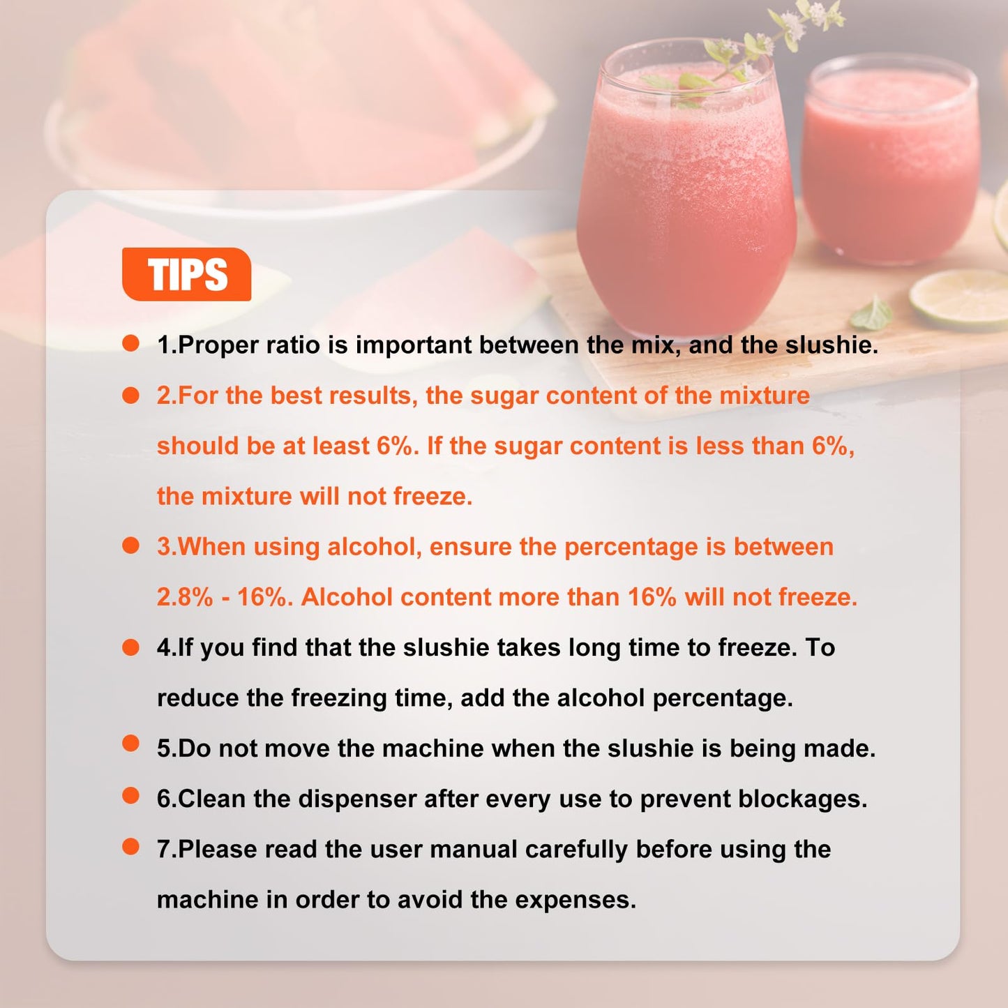 AllToU Slushie Machine No Ice Needed, Auto-Clean, 220W Quick Frozen Drink Maker with 6 Preset Programs for Margaritas, Frappés, Milk Shake and More, Slushy Machine for Home, 88oz
