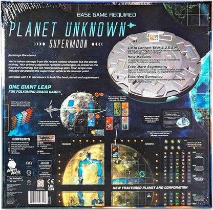 Adams Apple Games Planet Unknown Supermoon Expansion - for Ages 10 and Up 1 to 6 Players